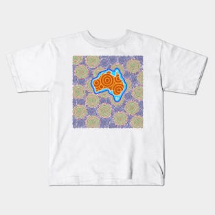 Australia Continent Kids T-Shirt